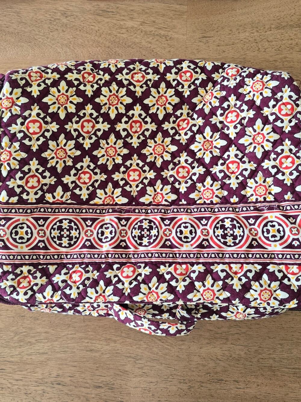 Vera Bradley Plum Floral Quilted Travel Organizer